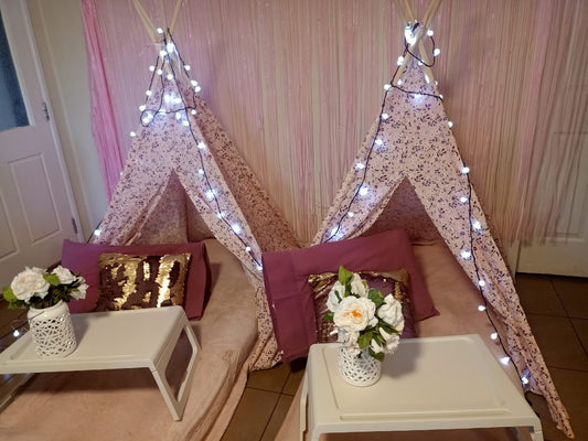 Slumber Party Set Hire (Teepee + Bedding)