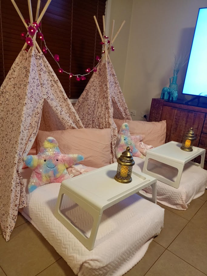Slumber Party Set Hire (Teepee + Bedding)