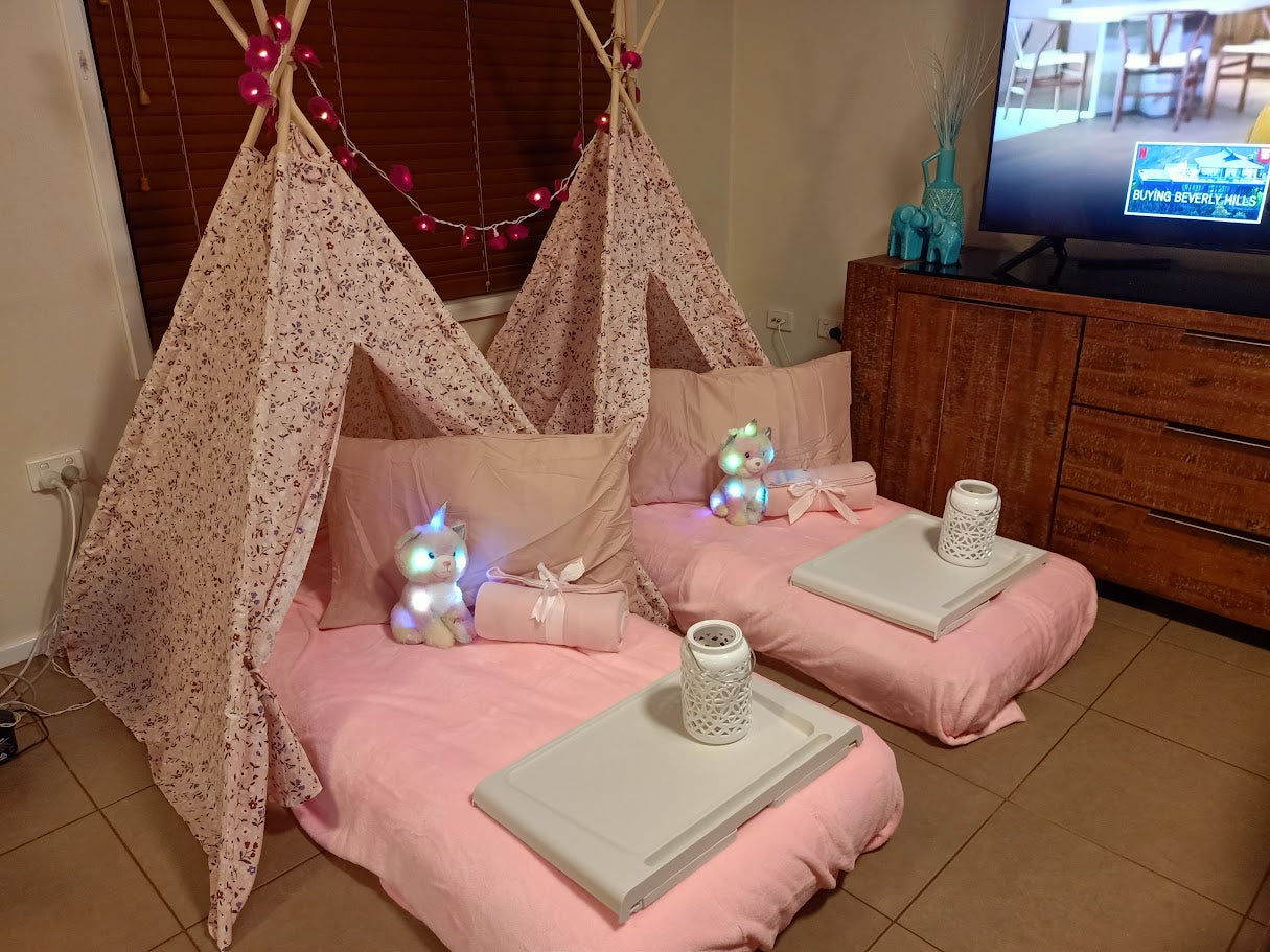 Slumber Party Set Hire (Teepee + Bedding)