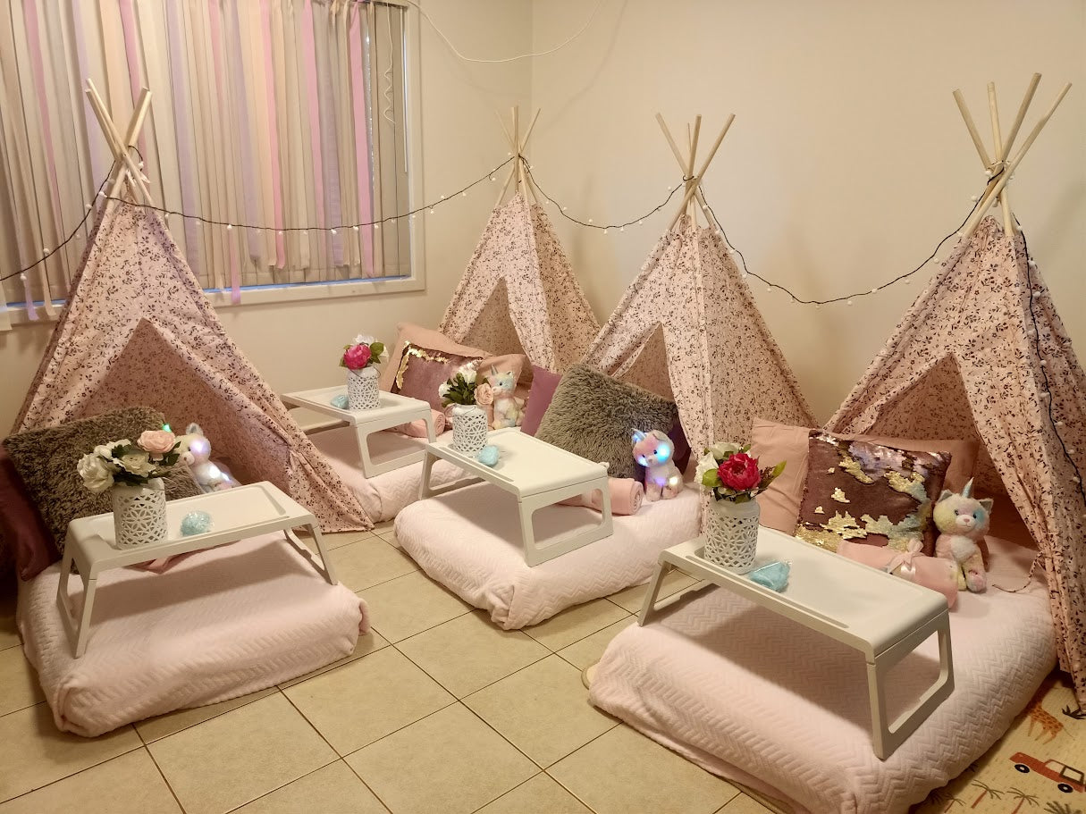 Slumber Party Set Hire (Teepee + Bedding)