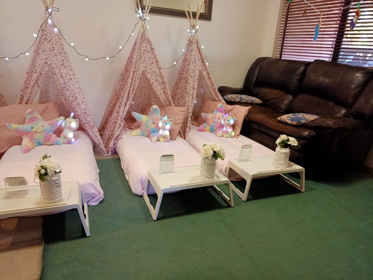 Slumber Party Set Hire (Teepee + Bedding)