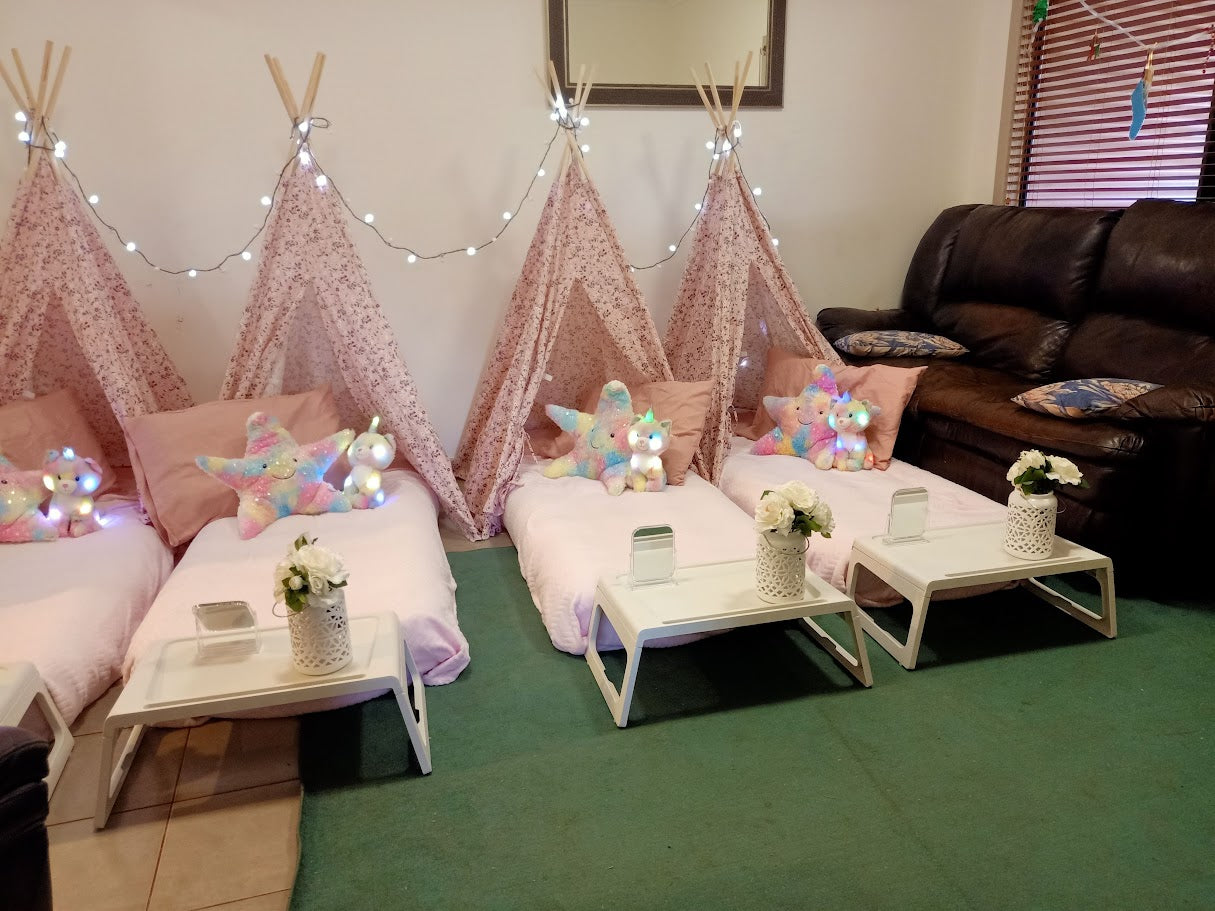 Slumber Party Set Hire (Teepee + Bedding)
