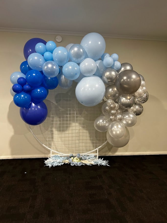 Round Mesh Backdrop Stand Hire (2m)