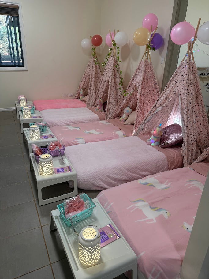 Slumber Party Set Hire (Teepee + Bedding)