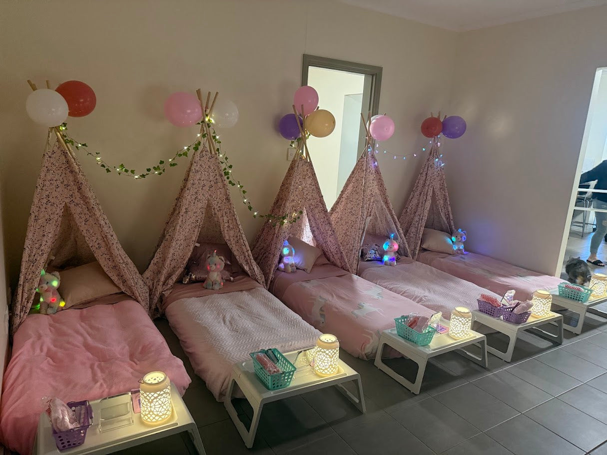 Slumber Party Set Hire (Teepee + Bedding)